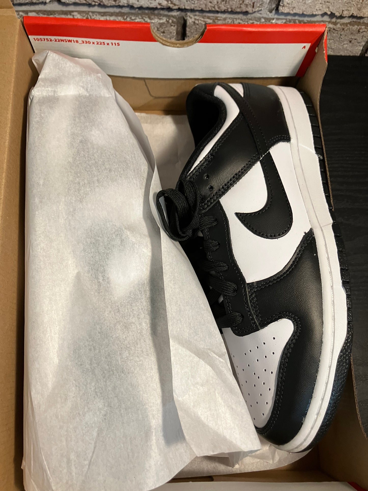 Nike Dunk Low Panda Style White/Black